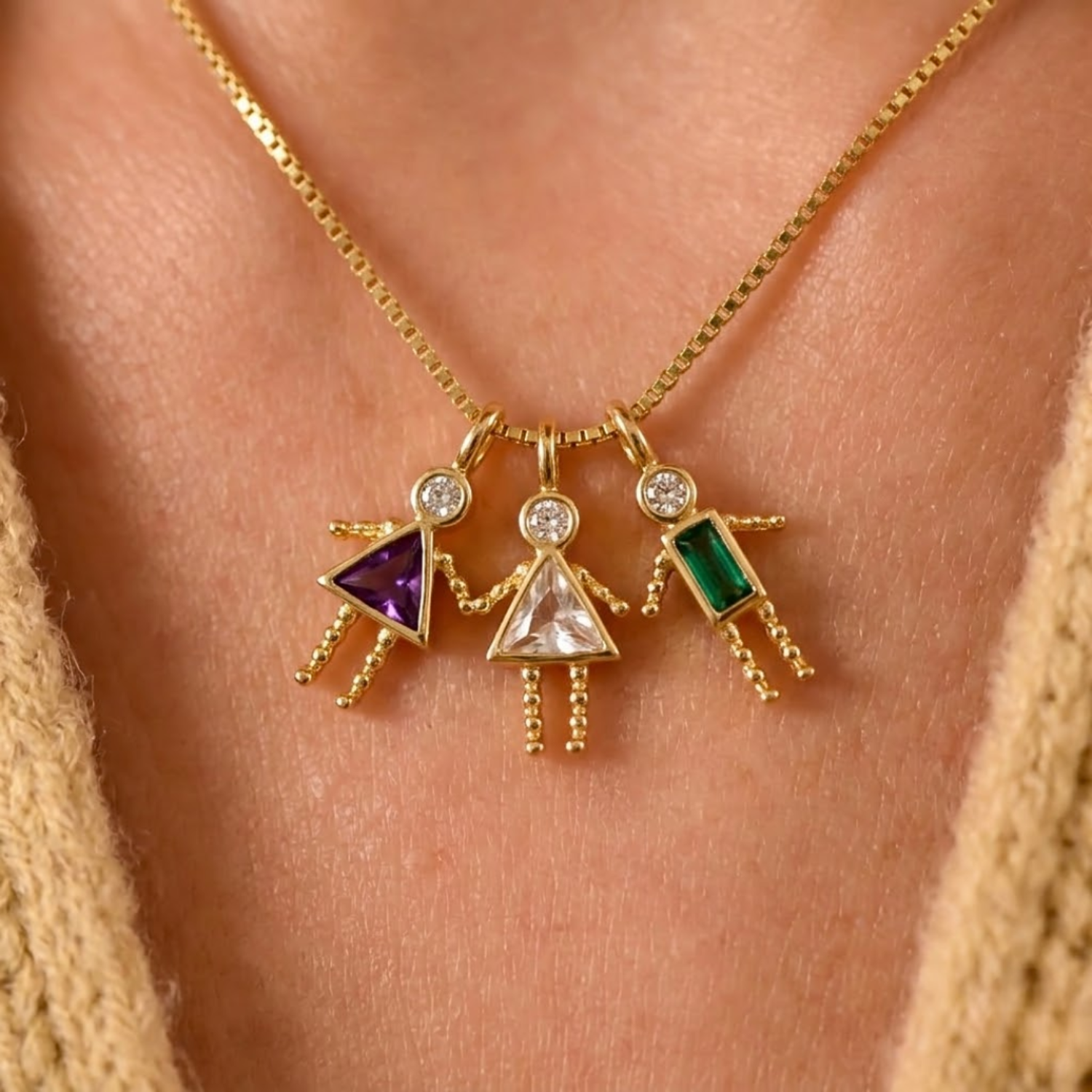 Mom's Little Ones — Birthstone Necklace