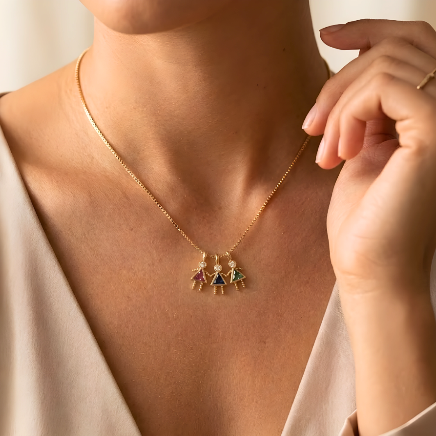 Mom's Little Ones — Birthstone Necklace