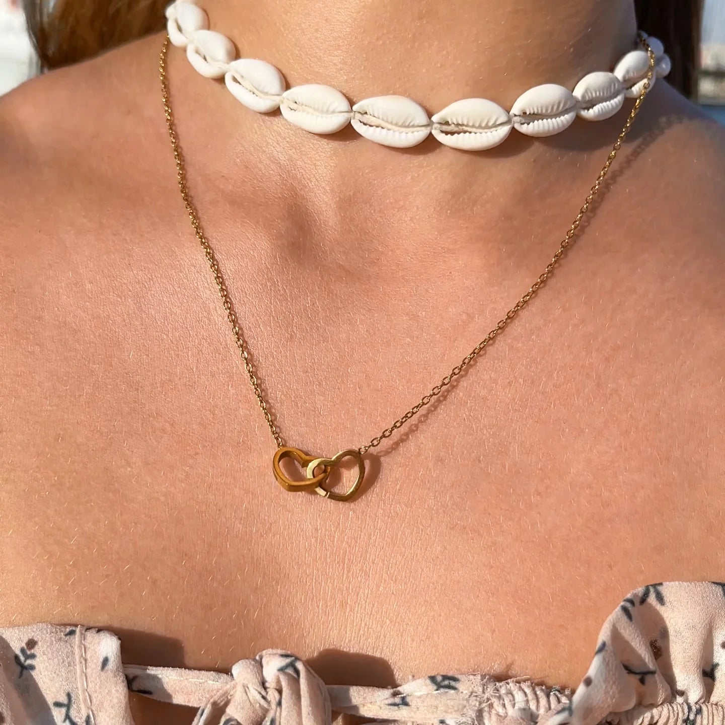 Spherical Rose Key Box – With Engraved Double Heart Necklace