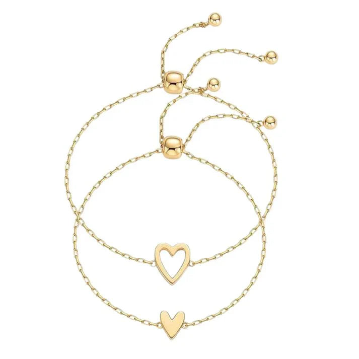 Complementary Heart Partner Bracelets