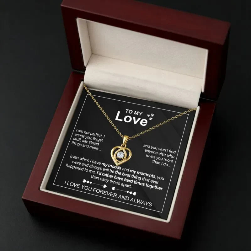To My Love β "I'm Not Perfect, But No One Will Ever Love You More"