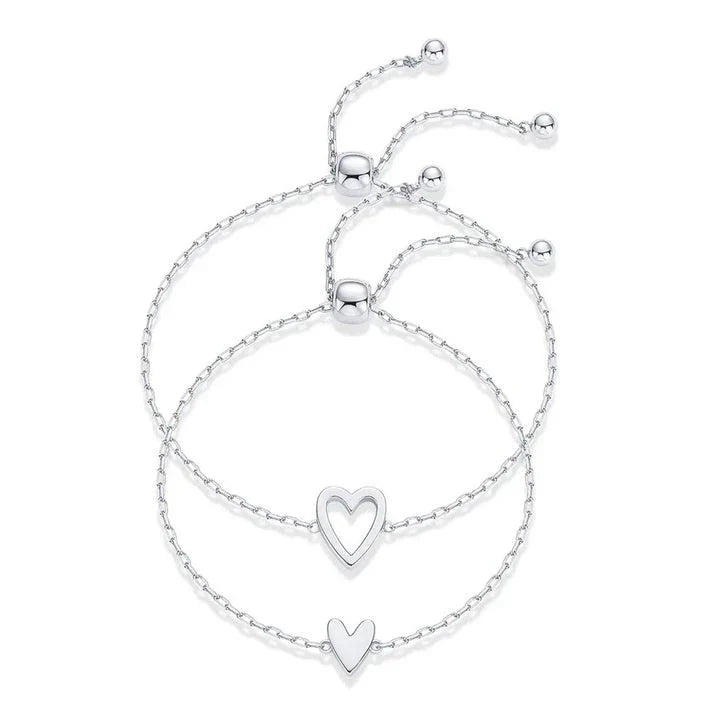 Complementary Heart Partner Bracelets
